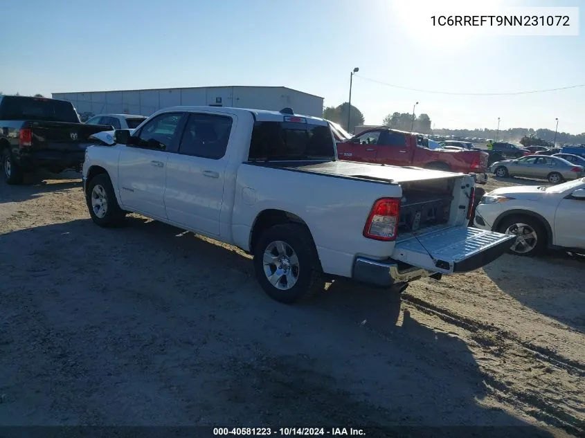 2022 Ram 1500 Big Horn/Lone Star VIN: 1C6RREFT9NN231072 Lot: 40581223