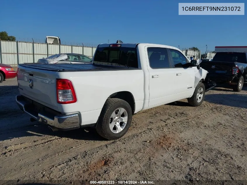 2022 Ram 1500 Big Horn/Lone Star VIN: 1C6RREFT9NN231072 Lot: 40581223