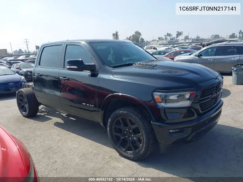 2022 Ram 1500 Laramie 4X4 5'7 Box VIN: 1C6SRFJT0NN217141 Lot: 40582182