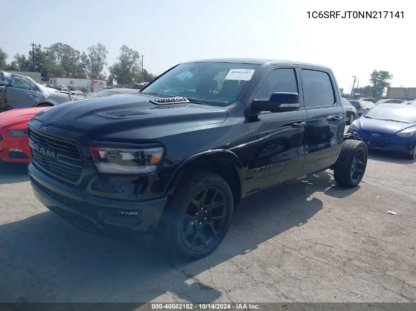 2022 Ram 1500 Laramie 4X4 5'7 Box VIN: 1C6SRFJT0NN217141 Lot: 40582182