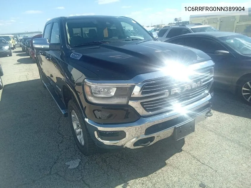 2022 Ram 1500 Laramie 4X4 6'4 Box VIN: 1C6RRFRG0NN389904 Lot: 40587290