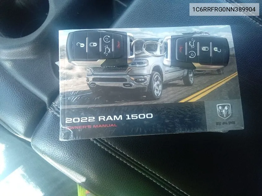 2022 Ram 1500 Laramie 4X4 6'4 Box VIN: 1C6RRFRG0NN389904 Lot: 40587290