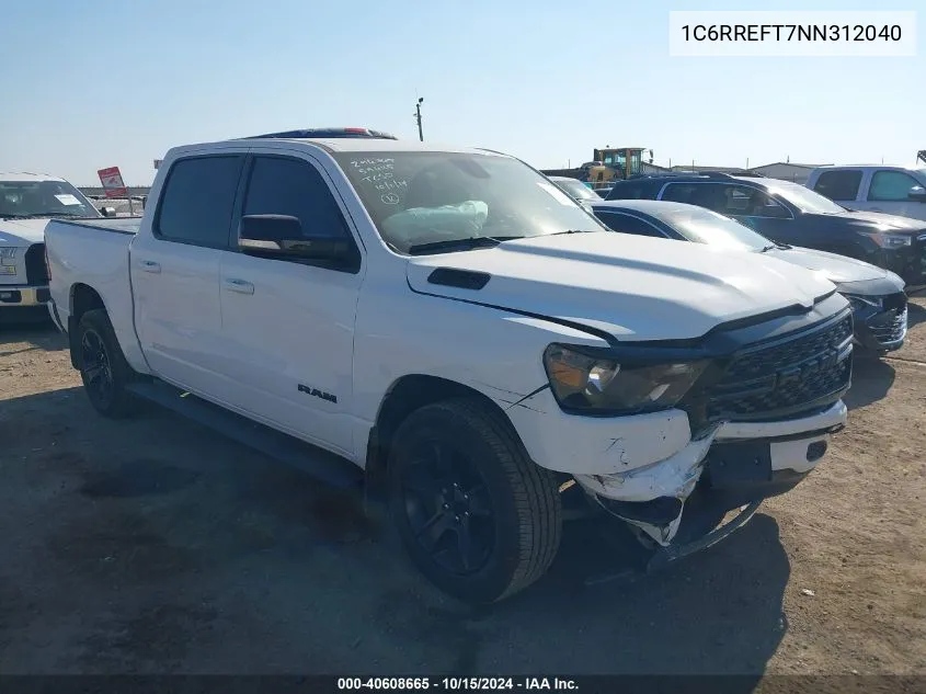 2022 Ram 1500 Lone Star 4X2 5'7 Box VIN: 1C6RREFT7NN312040 Lot: 40608665