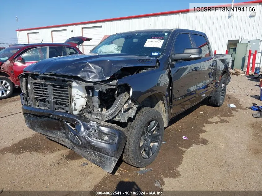 2022 Ram 1500 Lone Star 4X4 5'7 Box VIN: 1C6SRFFT8NN194166 Lot: 40622541