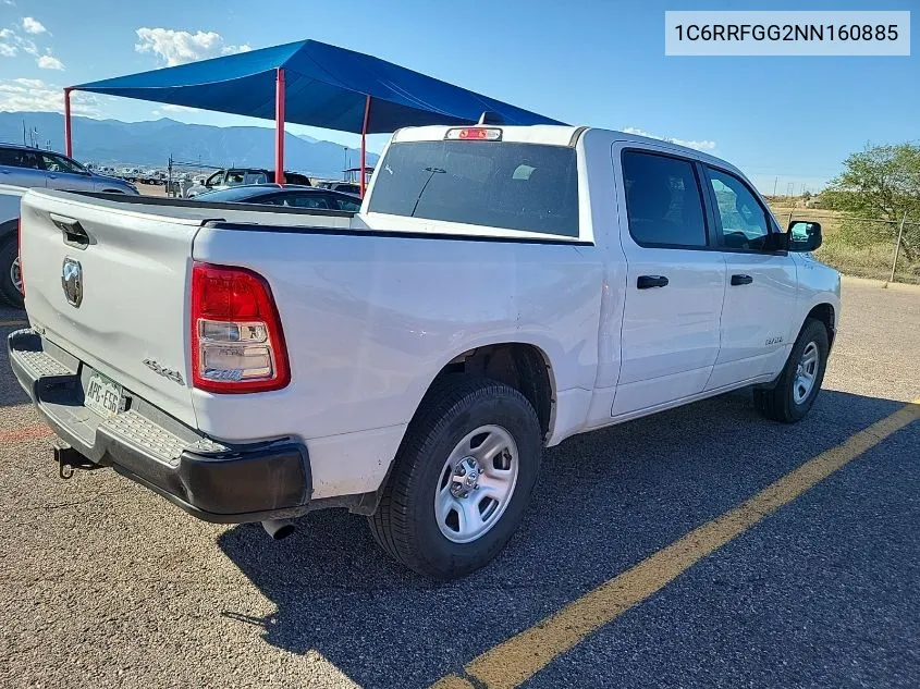 2022 Ram 1500 Tradesman 4X4 5'7 Box VIN: 1C6RRFGG2NN160885 Lot: 40630643