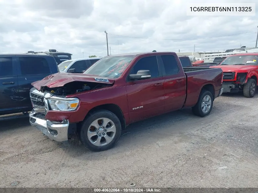 2022 Ram 1500 Lone Star 4X2 6'4 Box VIN: 1C6RREBT6NN113325 Lot: 40632064