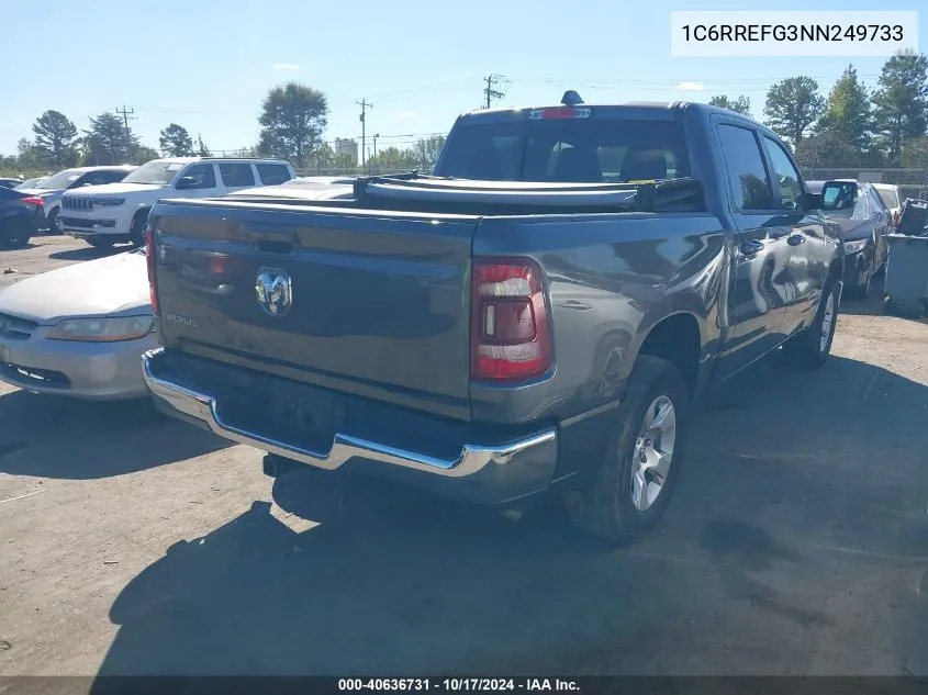 2022 Ram 1500 Big Horn 4X2 5'7 Box VIN: 1C6RREFG3NN249733 Lot: 40636731