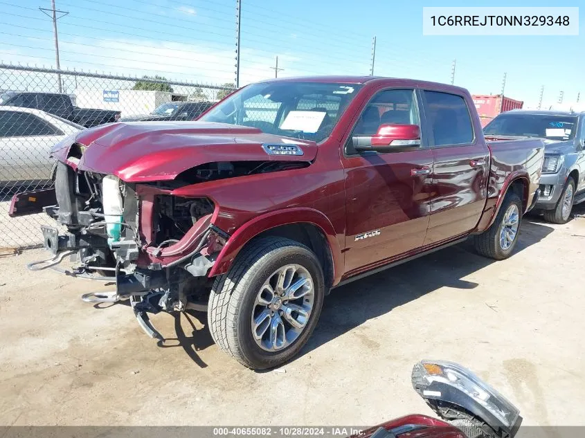 2022 Ram 1500 Laramie 4X2 5'7 Box VIN: 1C6RREJT0NN329348 Lot: 40655082