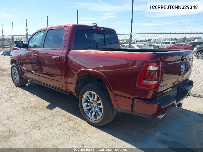 2022 Ram 1500 Laramie 4X2 5'7 Box VIN: 1C6RREJT0NN329348 Lot: 40655082