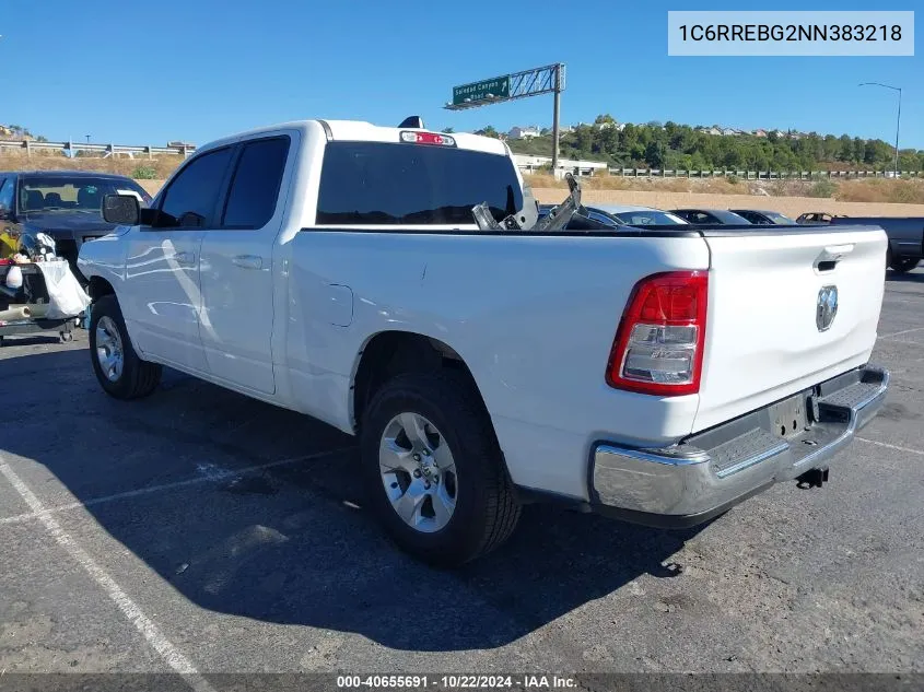 2022 Ram 1500 Big Horn 4X2 6'4 Box VIN: 1C6RREBG2NN383218 Lot: 40655691