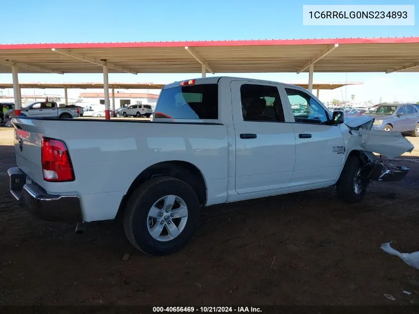 2022 Ram 1500 Classic Slt 4X2 5'7 Box VIN: 1C6RR6LG0NS234893 Lot: 40656469