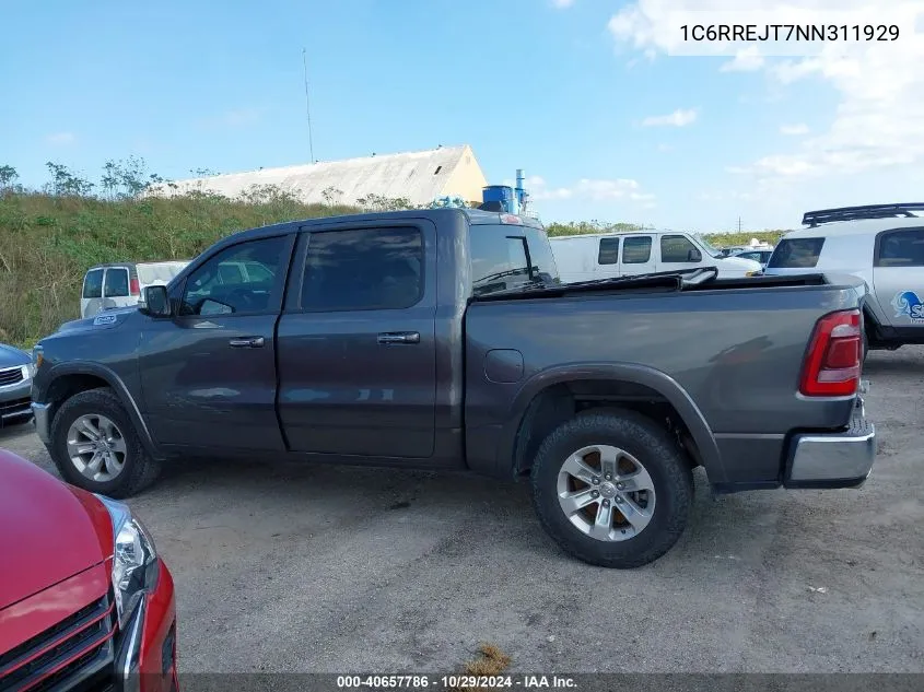 2022 Ram 1500 Laramie 4X2 5'7 Box VIN: 1C6RREJT7NN311929 Lot: 40657786