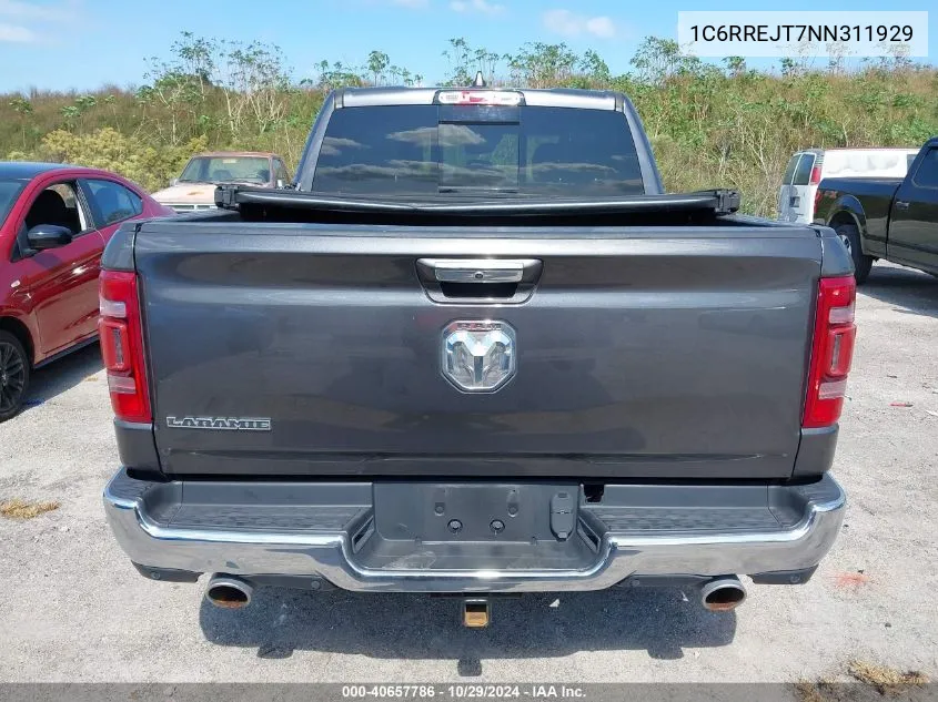 2022 Ram 1500 Laramie 4X2 5'7 Box VIN: 1C6RREJT7NN311929 Lot: 40657786