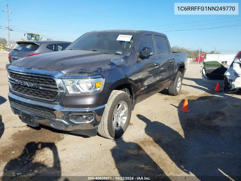 2022 Ram 1500 Big Horn 4X4 5'7 Box VIN: 1C6RRFFG1NN249770 Lot: 40658971