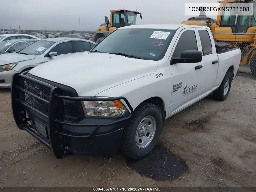 2022 Ram 1500 Classic Tradesman VIN: 1C6RR6FGXNS231608 Lot: 40676701