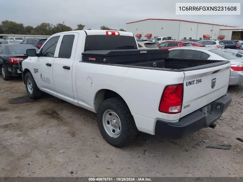 2022 Ram 1500 Classic Tradesman VIN: 1C6RR6FGXNS231608 Lot: 40676701