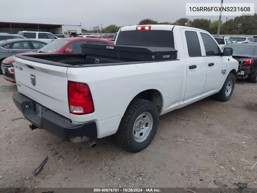 2022 Ram 1500 Classic Tradesman VIN: 1C6RR6FGXNS231608 Lot: 40676701