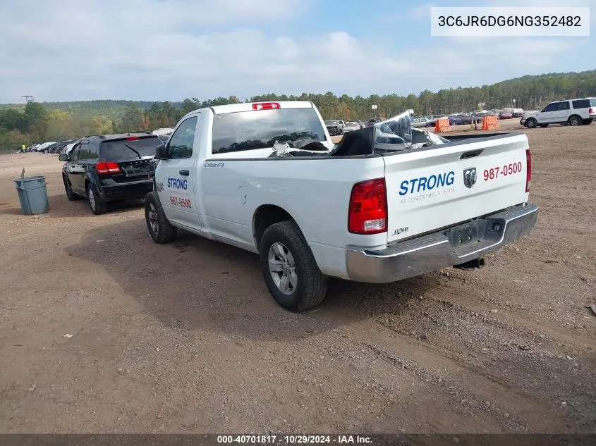 2022 Ram 1500 Classic Tradesman 4X2 8' Box VIN: 3C6JR6DG6NG352482 Lot: 40701817