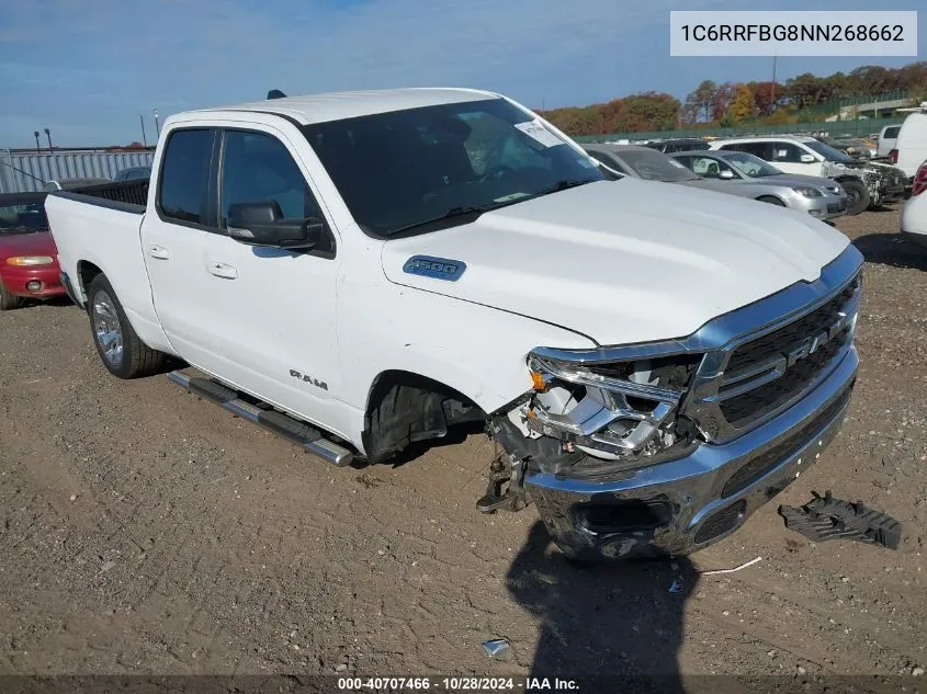 2022 Ram 1500 Big Horn/Lone Star VIN: 1C6RRFBG8NN268662 Lot: 40707466