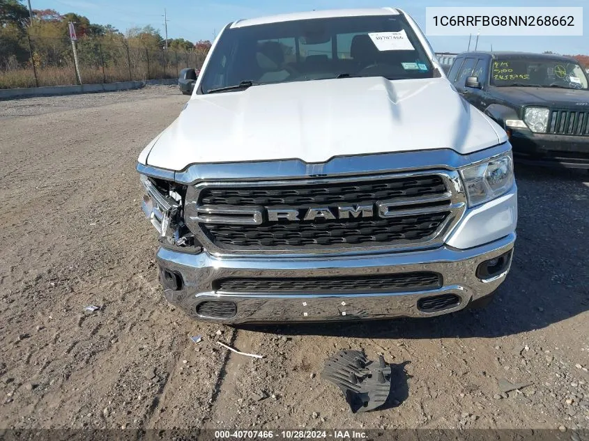 2022 Ram 1500 Big Horn/Lone Star VIN: 1C6RRFBG8NN268662 Lot: 40707466