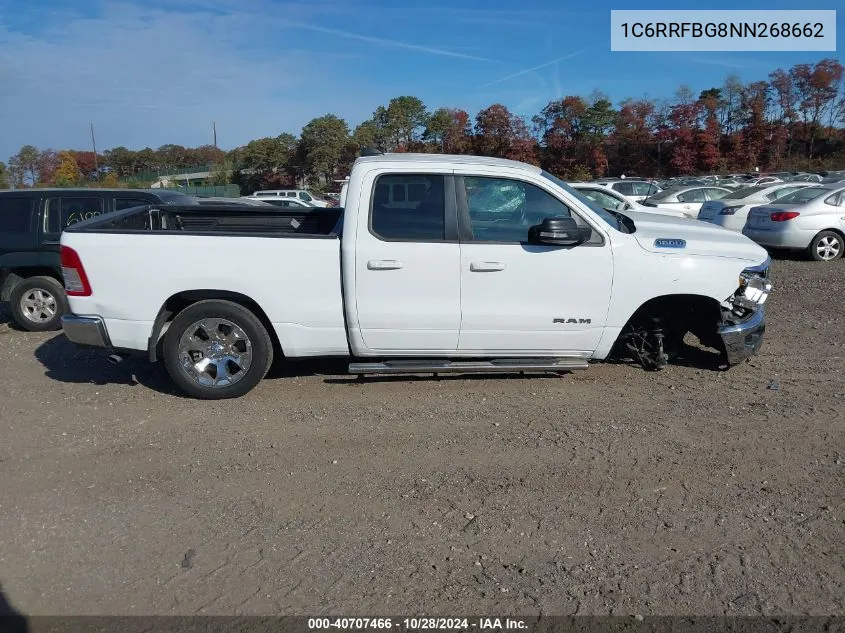 2022 Ram 1500 Big Horn/Lone Star VIN: 1C6RRFBG8NN268662 Lot: 40707466