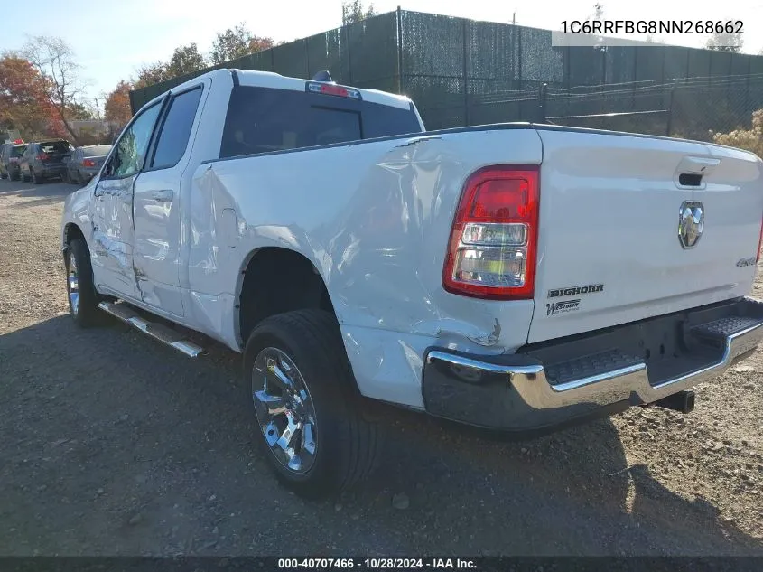 2022 Ram 1500 Big Horn/Lone Star VIN: 1C6RRFBG8NN268662 Lot: 40707466