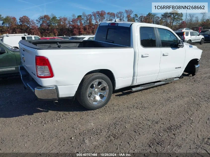 2022 Ram 1500 Big Horn/Lone Star VIN: 1C6RRFBG8NN268662 Lot: 40707466