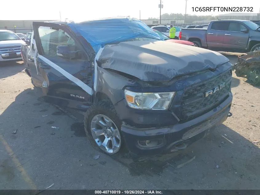 2022 Ram 1500 Lone Star 4X4 5'7 Box VIN: 1C6SRFFT0NN228732 Lot: 40710019