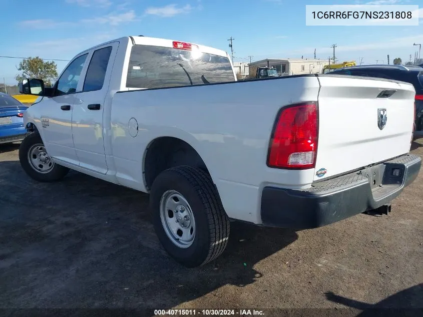 2022 Ram 1500 Classic Tradesman 4X2 6'4 Box VIN: 1C6RR6FG7NS231808 Lot: 40715011