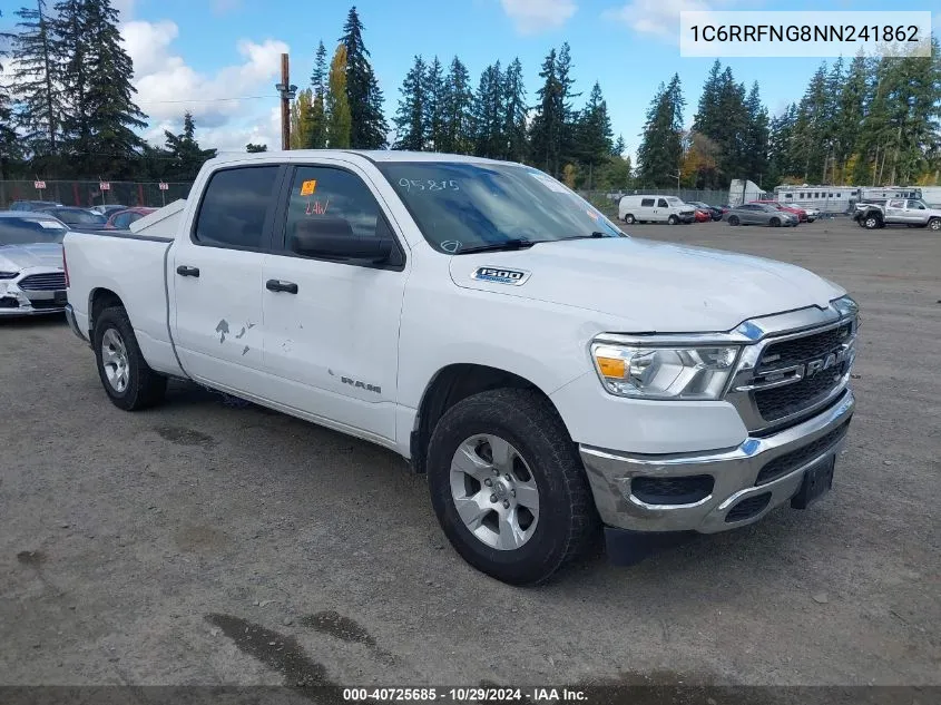 2022 Ram 1500 Tradesman 4X4 6'4 Box VIN: 1C6RRFNG8NN241862 Lot: 40725685