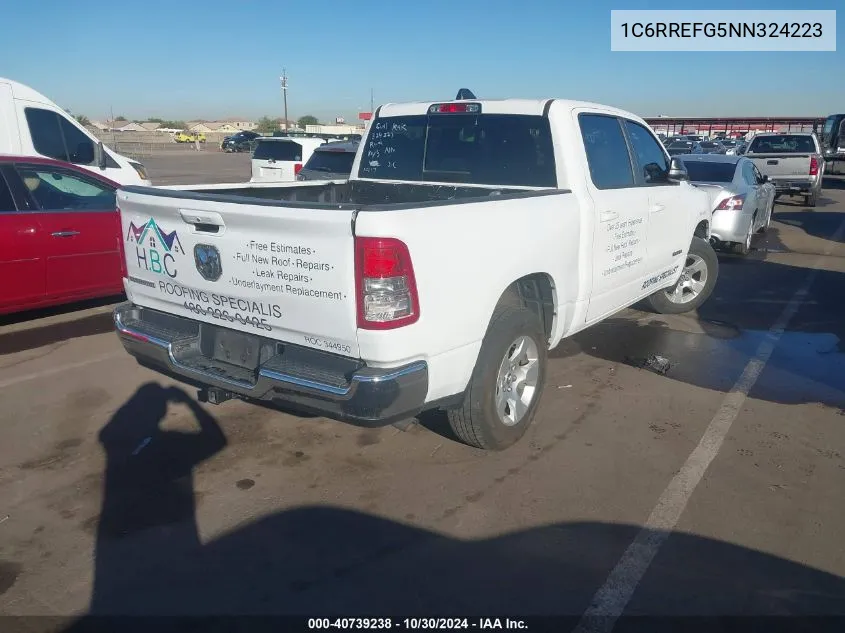 2022 Ram 1500 Big Horn VIN: 1C6RREFG5NN324223 Lot: 40739238