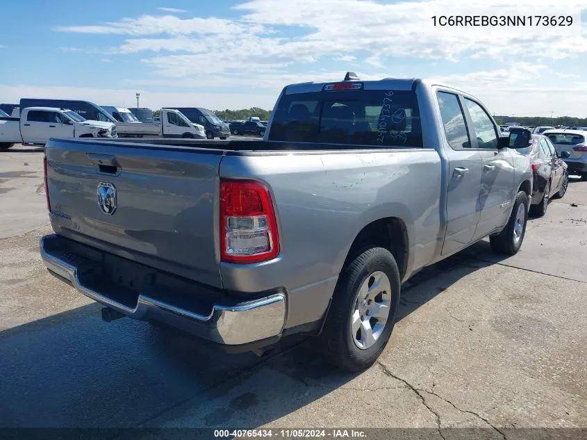 2022 Ram 1500 Big Horn 4X2 6'4 Box VIN: 1C6RREBG3NN173629 Lot: 40765434