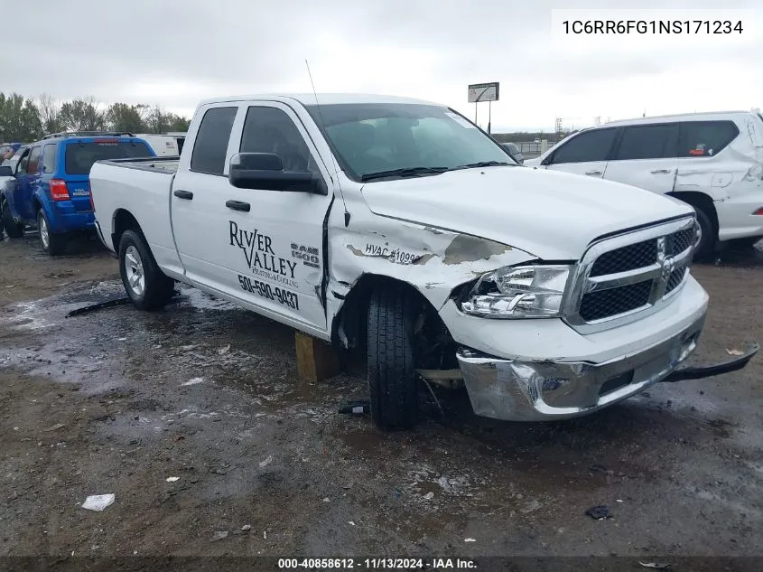 2022 Ram 1500 Classic Tradesman 4X2 6'4 Box VIN: 1C6RR6FG1NS171234 Lot: 40858612