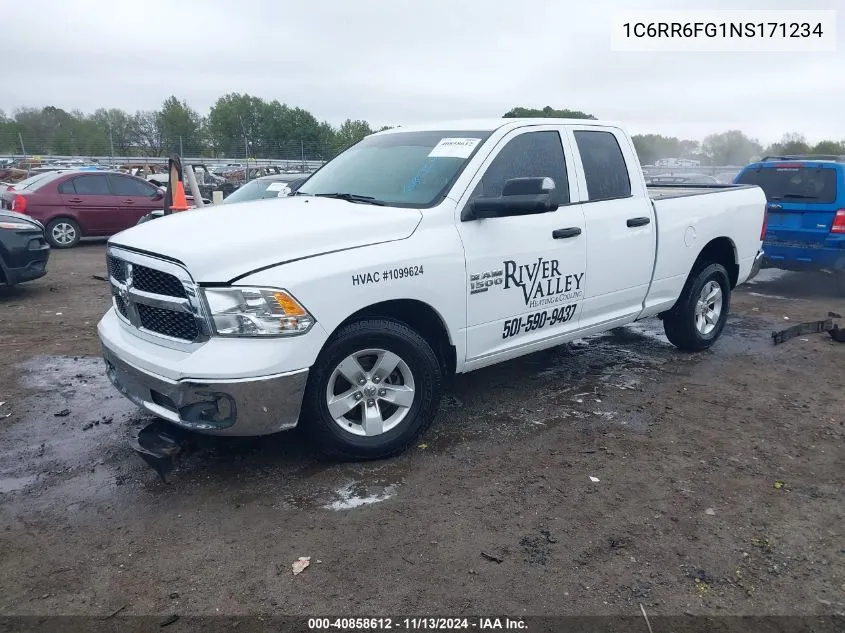 2022 Ram 1500 Classic Tradesman 4X2 6'4 Box VIN: 1C6RR6FG1NS171234 Lot: 40858612