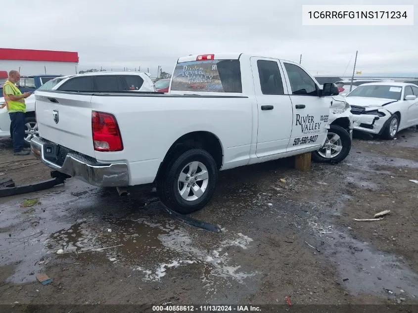 2022 Ram 1500 Classic Tradesman 4X2 6'4 Box VIN: 1C6RR6FG1NS171234 Lot: 40858612