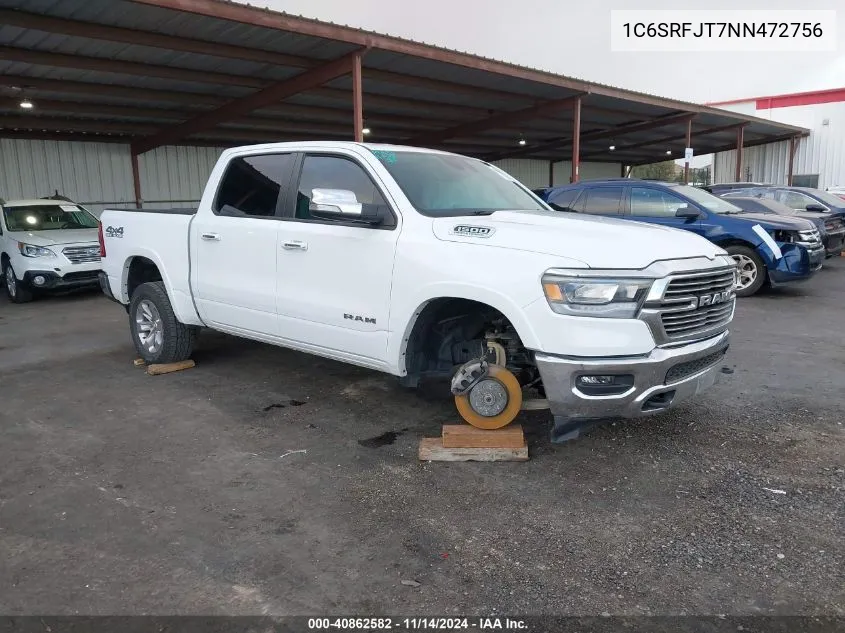 2022 Ram 1500 Laramie 4X4 5'7 Box VIN: 1C6SRFJT7NN472756 Lot: 40862582