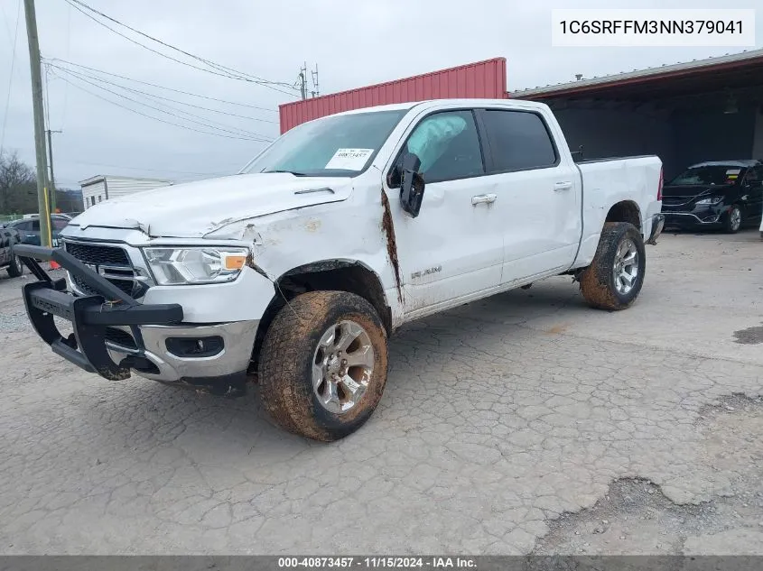 2022 Ram 1500 Big Horn 4X4 5'7 Box VIN: 1C6SRFFM3NN379041 Lot: 40873457