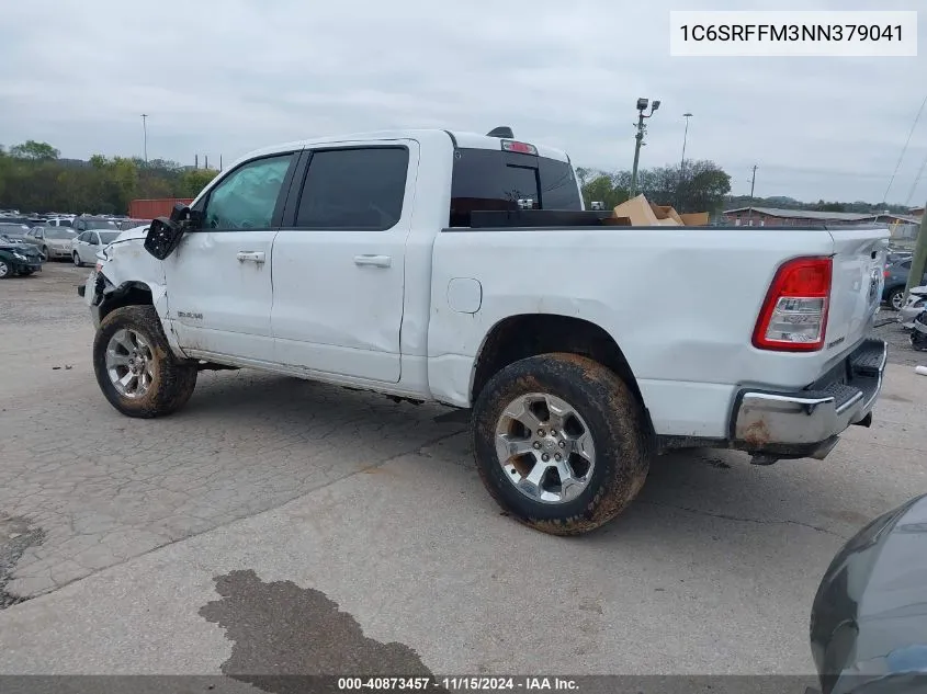 2022 Ram 1500 Big Horn 4X4 5'7 Box VIN: 1C6SRFFM3NN379041 Lot: 40873457