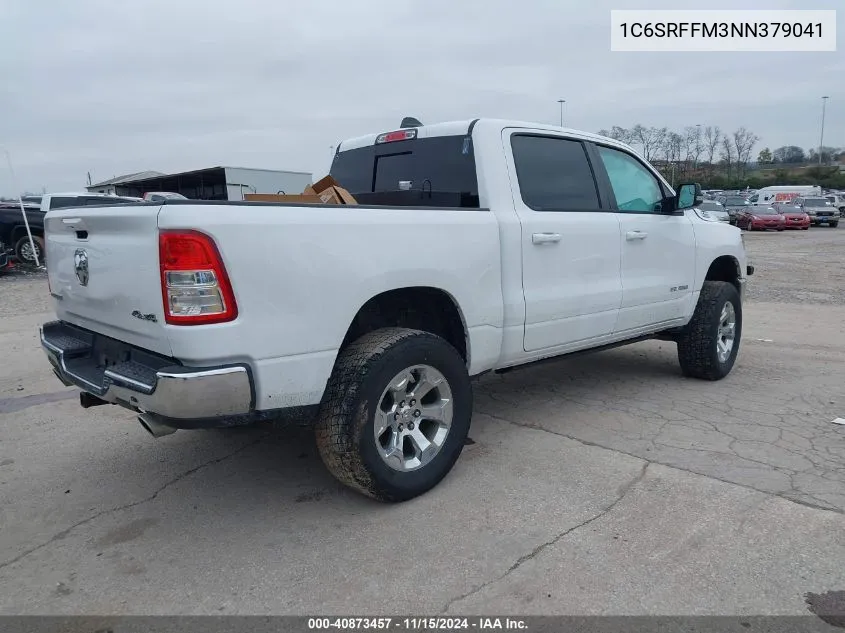 2022 Ram 1500 Big Horn 4X4 5'7 Box VIN: 1C6SRFFM3NN379041 Lot: 40873457