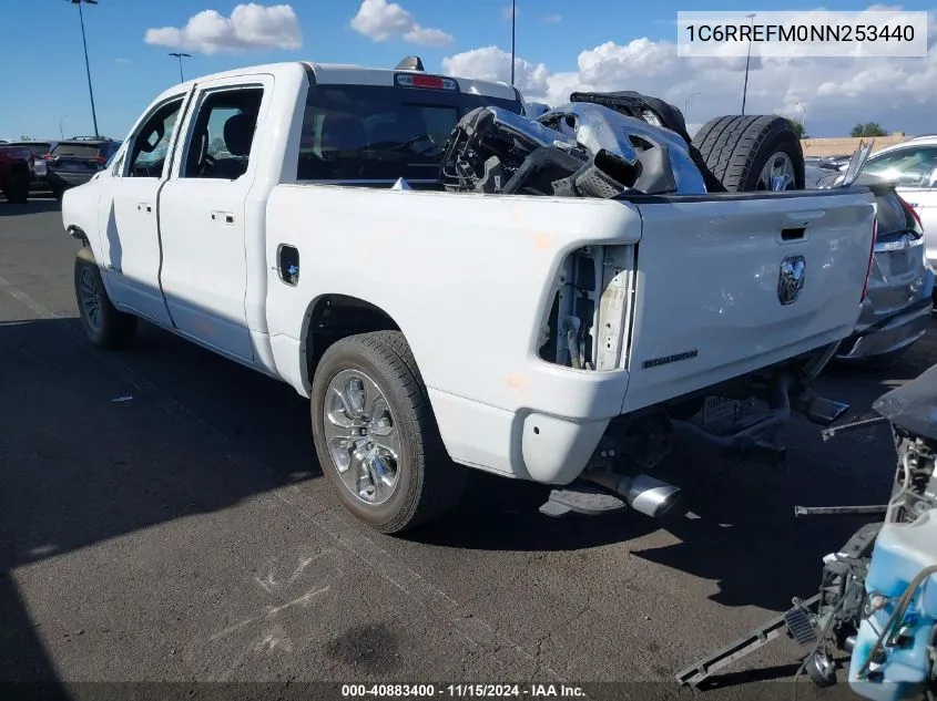 2022 Ram 1500 Big Horn VIN: 1C6RREFM0NN253440 Lot: 40883400