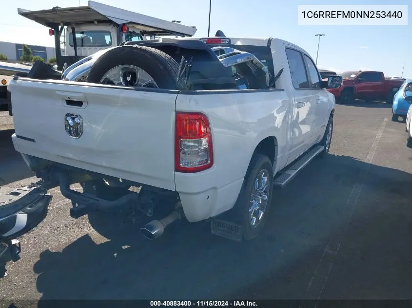 2022 Ram 1500 Big Horn VIN: 1C6RREFM0NN253440 Lot: 40883400