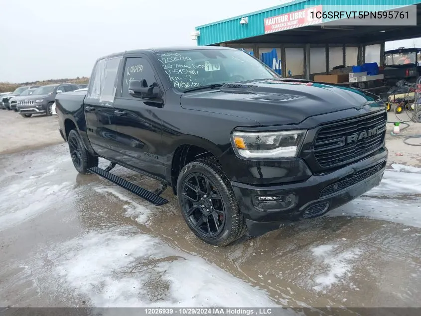 2023 Ram 1500 Sport VIN: 1C6SRFVT5PN595761 Lot: 12026939