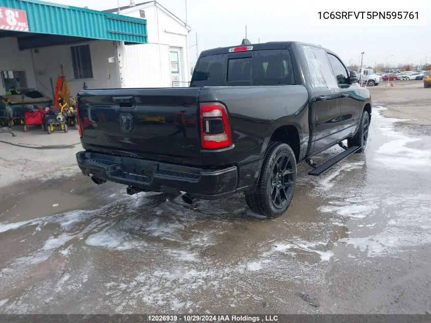 2023 Ram 1500 Sport VIN: 1C6SRFVT5PN595761 Lot: 12026939