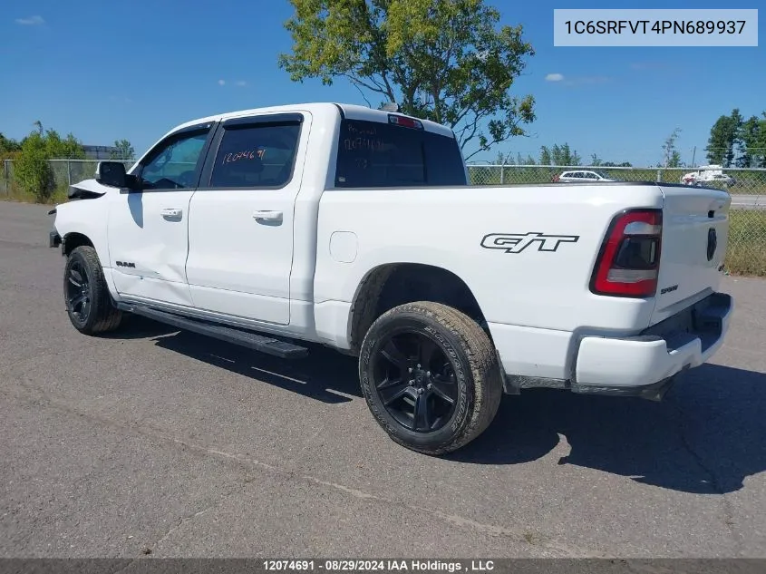 2023 Ram 1500 Sport VIN: 1C6SRFVT4PN689937 Lot: 12074691