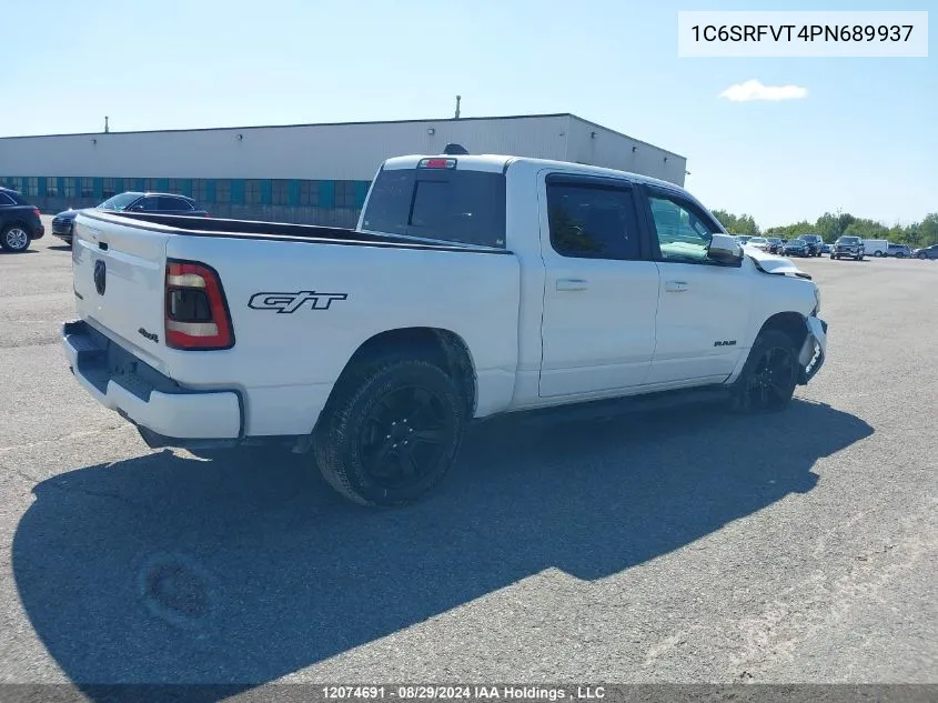 2023 Ram 1500 Sport VIN: 1C6SRFVT4PN689937 Lot: 12074691