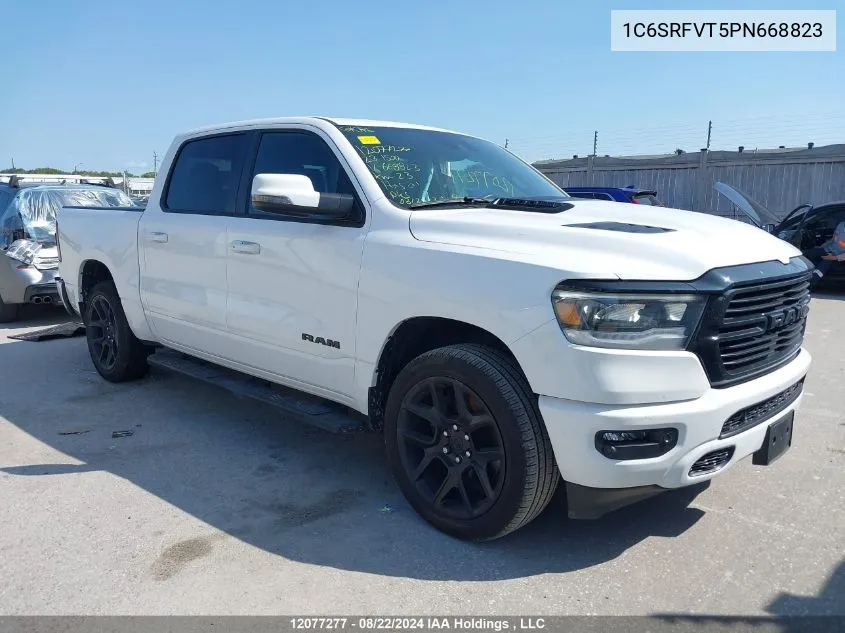 2023 Ram 1500 Sport VIN: 1C6SRFVT5PN668823 Lot: 12077277