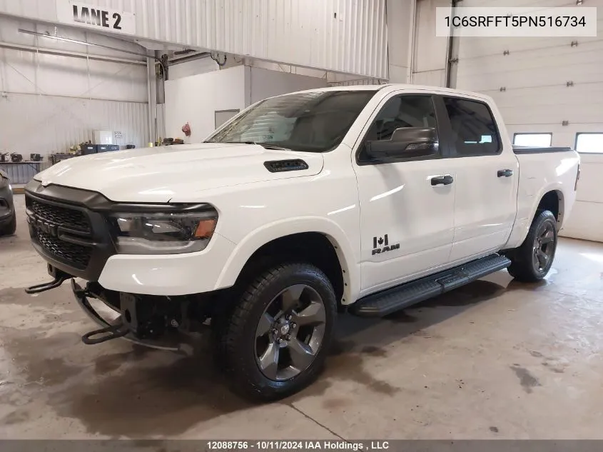 2023 Ram 1500 Big Horn/Lone Star VIN: 1C6SRFFT5PN516734 Lot: 12088756