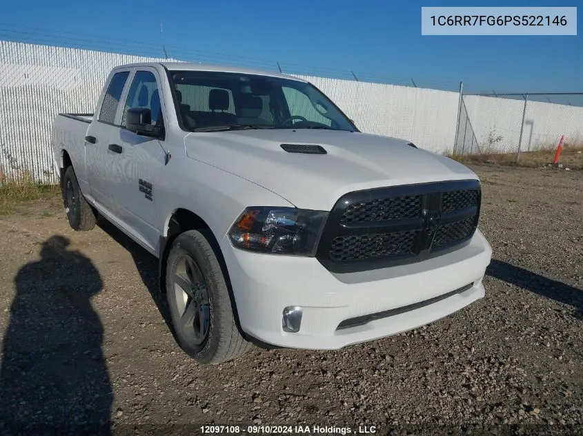 2023 Ram 1500 Classic Tradesman VIN: 1C6RR7FG6PS522146 Lot: 12097108