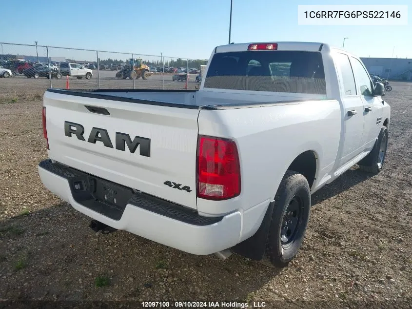 2023 Ram 1500 Classic Tradesman VIN: 1C6RR7FG6PS522146 Lot: 12097108