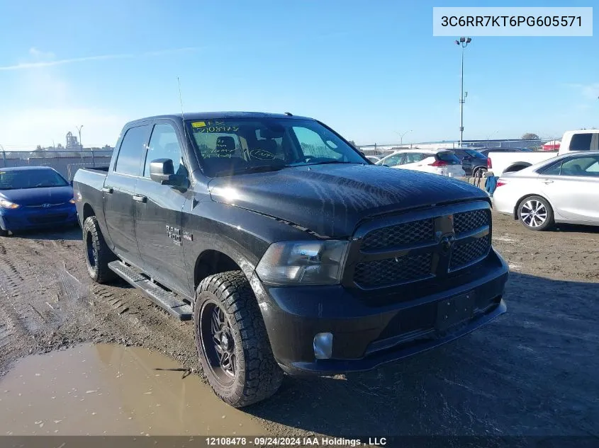 2023 Ram 1500 Classic Tradesman VIN: 3C6RR7KT6PG605571 Lot: 12108478